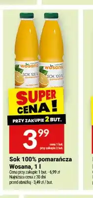 Twój Market Sok pomarańcza Wosana 100% oferta