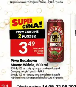 Twój Market Piwo Beczkowe Mocne Wiśnia oferta