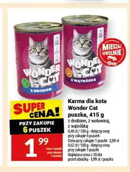 Twój Market Karma dla kota Wonder Cat puszka z wołowiną oferta
