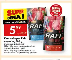 Twój Market Karma dla psa Rafi saszetka z wołowiną oferta