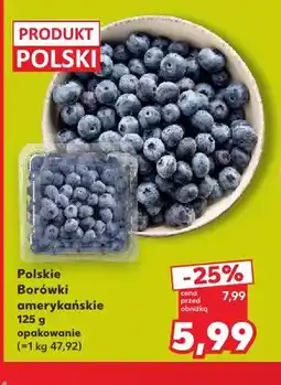 Kaufland Borówki amerykańskie polskie oferta