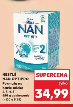 Kaufland Formuła na bazie mleka 2 Nestlé NAN Optipro oferta