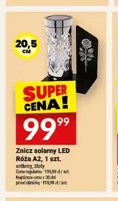 Twój Market Znicz solarny LED Róża A2 złoty oferta