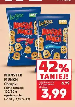 Kaufland Chrupki Monster Munch Ketchup Lorenz oferta