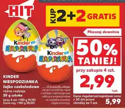 Kaufland Jajko czekoladowe Kinder Niespodzianka oferta