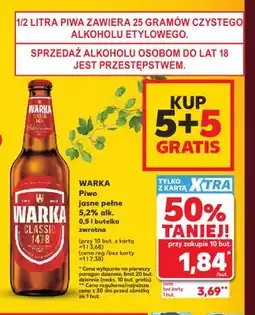 Kaufland Piwo Warka 5,2% oferta