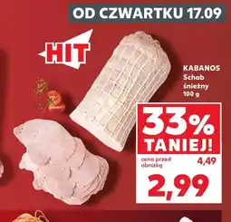 Kaufland Schab śnieżny Kabanos oferta