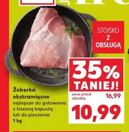 Kaufland Żeberka ekstramięsne oferta