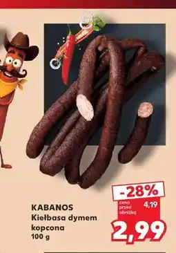 Kaufland Kiełbasa dymem kopcona Kabanos oferta