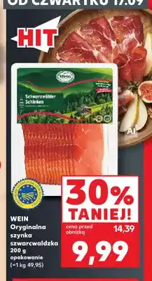 Kaufland Oryginalna szynka szwarcwaldzka Wein oferta
