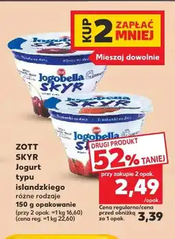 Kaufland Jogurt typu islandzkiego Skyr Zott oferta