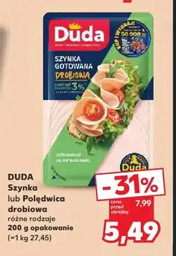 Kaufland Szynka drobiowa Duda oferta