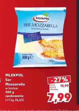 Kaufland Ser Mozzarella w kostce Mlekpol oferta