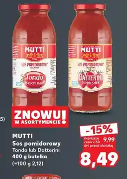 Kaufland Sos pomidorowy Tondo Mutti oferta