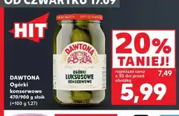 Kaufland Ogórki konserwowe Dawtona oferta