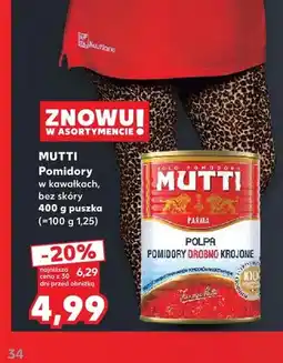 Kaufland Pomidory w kawałkach bez skóry Mutti oferta
