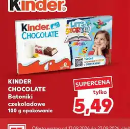 Kaufland Batoniki czekoladowe Kinder Chocolate oferta