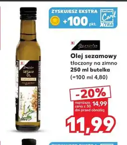 Kaufland Olej sezamowy tłoczony na zimno Gold Edition oferta