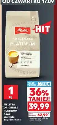 Kaufland Kawa ziarnista Originals Platinum Melitta oferta