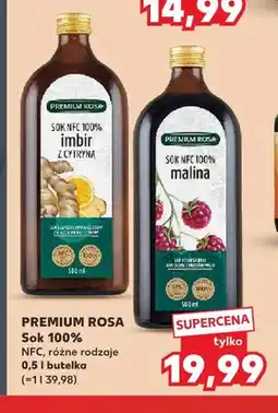 Kaufland Sok NFC imbir z cytryną Premium Rosa 100% oferta
