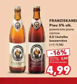 Kaufland Piwo pszeniczne 5% Franziskaner oferta