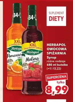 Kaufland Syrop pomarańcza Herbapol Owocowa Spiżarnia oferta