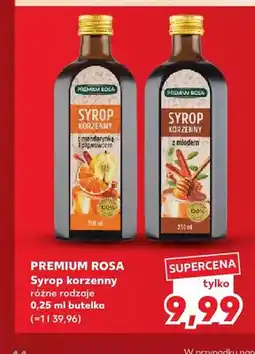 Kaufland Syrop korzenny z mandarynką i pigwowcem Premium Rosa oferta