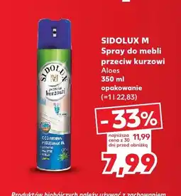 Kaufland Spray do mebli przeciw kurzowi Aloes Sidolux M oferta