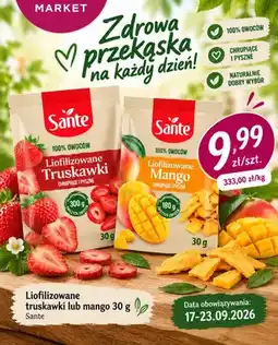 EMMA market Liofilizowane truskawki Sante oferta