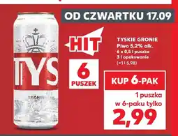 Kaufland Piwo Tyskie Gronie 6-pak oferta