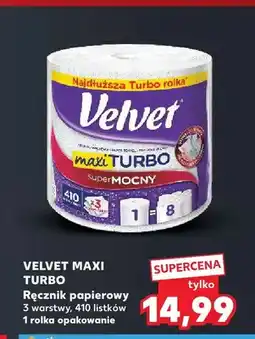 Kaufland Ręcznik papierowy Maxi Turbo 3-warstwowy 410 listków Velvet oferta