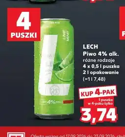 Kaufland Piwo Lech Lime Mint 4-pak oferta