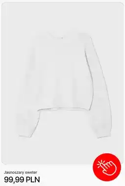 Cropp Jasnoszary sweter Cropp oferta