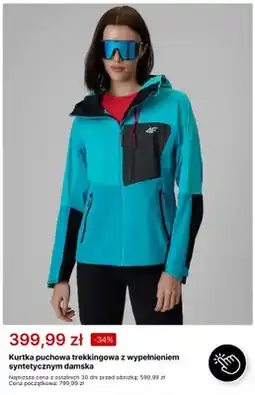 4F Kurtka puchowa trekkingowa z wypełnieniem syntetycznym damska 4F oferta