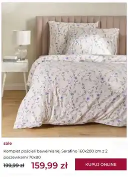 Home&You Komplet pościeli bawełnianej Serafino 160x200 cm z 2 poszewkami 70x80 oferta
