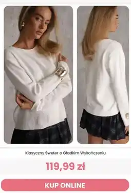 Renee Klasyczny sweter o gładkim wykończeniu Renee oferta