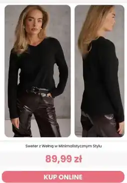 Renee Sweter z wełną w minimalistycznym stylu Renee oferta