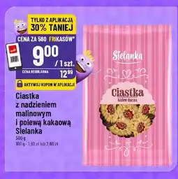 Polomarket Ciastka z nadzieniem malinowym i polewą kakaową Sielanka oferta