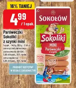 Polomarket Paróweczki Sokoliki z szynki mini Sokołów oferta