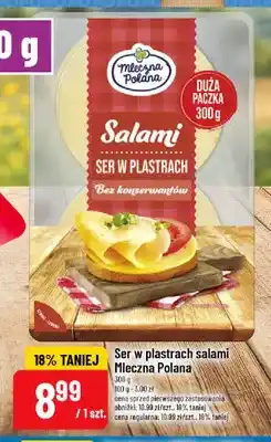 Polomarket Ser w plastrach salami Mleczna Polana oferta