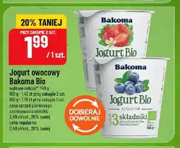 Polomarket Jogurt owocowy Bakoma Bio truskawkowy oferta