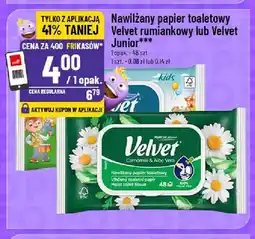Polomarket Nawilżany papier toaletowy Velvet rumiankowy oferta