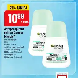 Polomarket Antyperspirant roll-on Garnier Invisible Black White Colors oferta