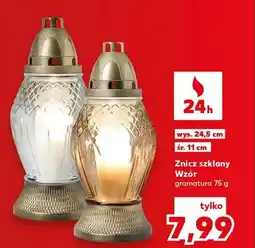 Kaufland Znicz szklany Wzór oferta