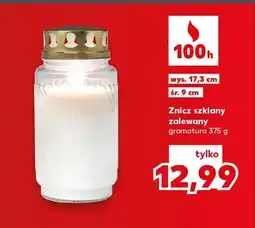 Kaufland Znicz szklany zalewany oferta