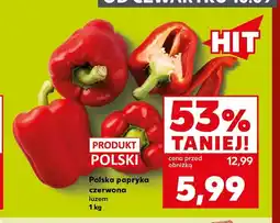 Kaufland Papryka czerwona polska luzem oferta