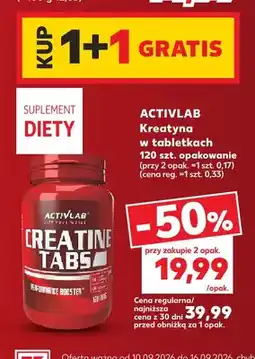 Kaufland Kreatyna w tabletkach Activlab Creatine Tabs oferta