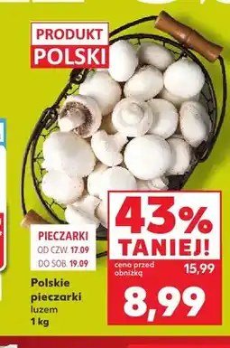 Kaufland Polskie pieczarki luzem oferta