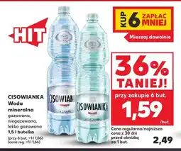 Kaufland Woda mineralna gazowana Cisowianka oferta