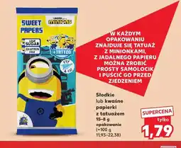 Kaufland Słodkie papierki z tatuażem Minions oferta